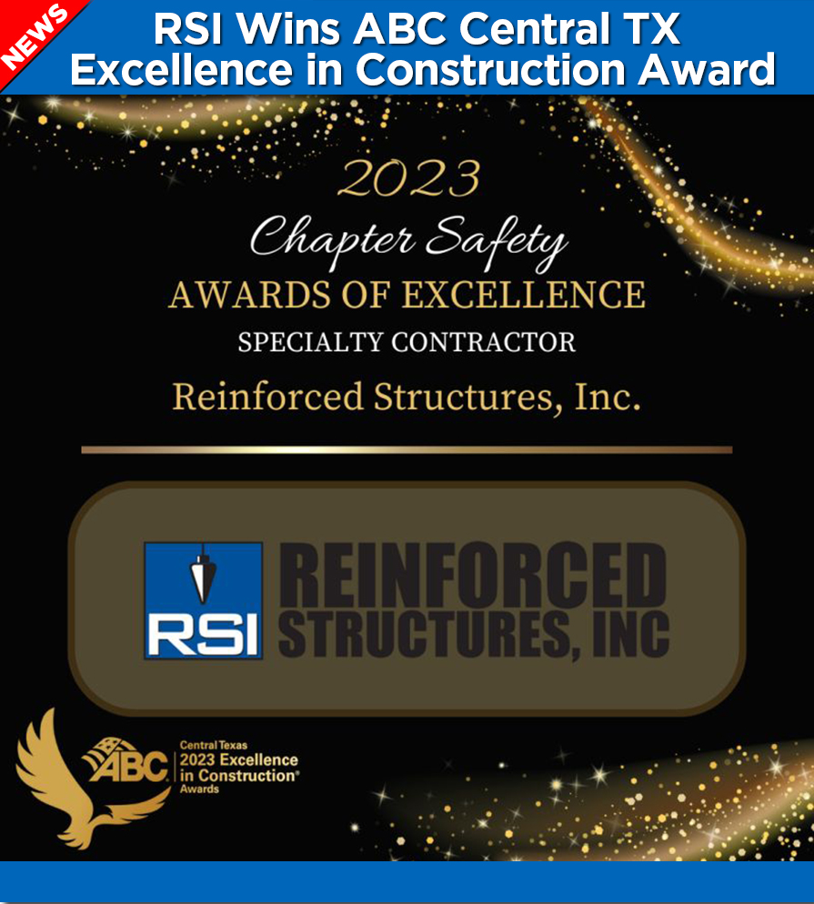 RSI Wins ABC Central TX Excellence in Construction Award