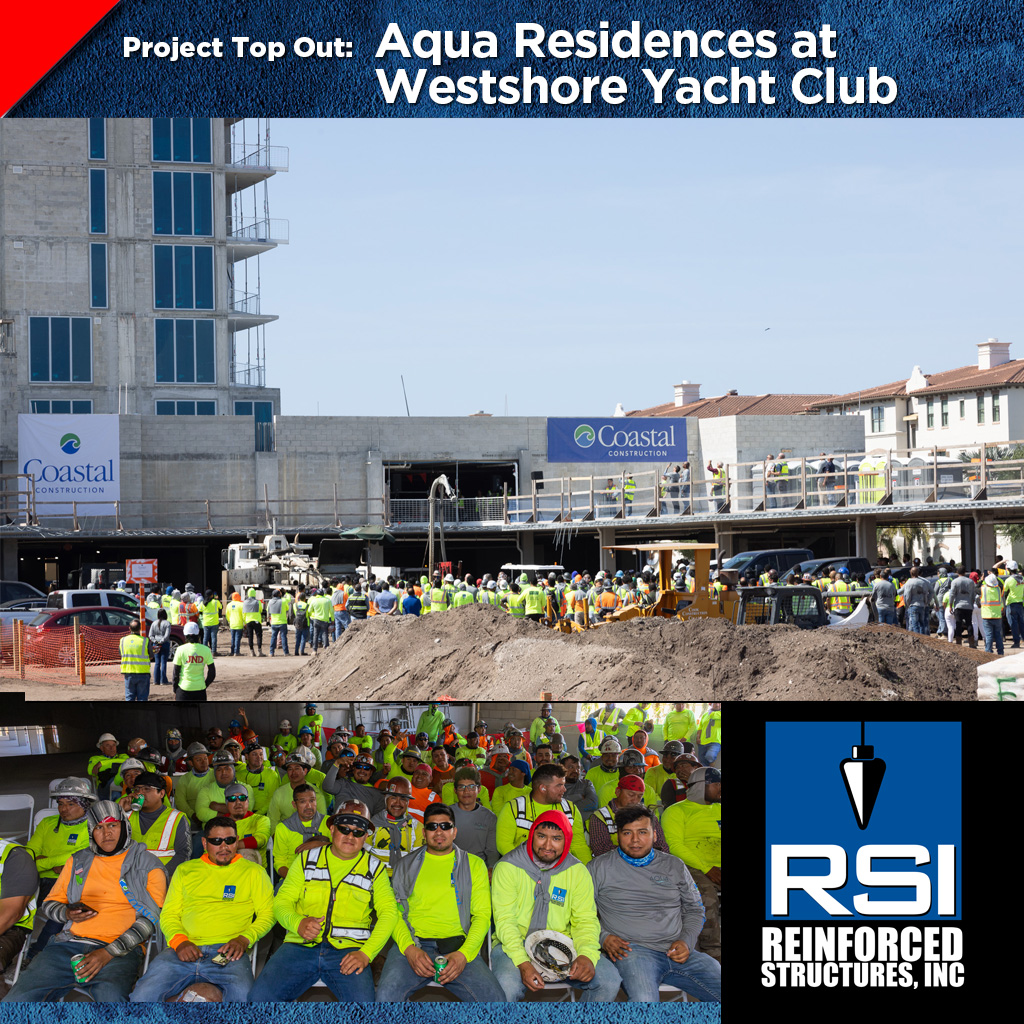 Project Top Out: Aqua at Westshore Yacht Club