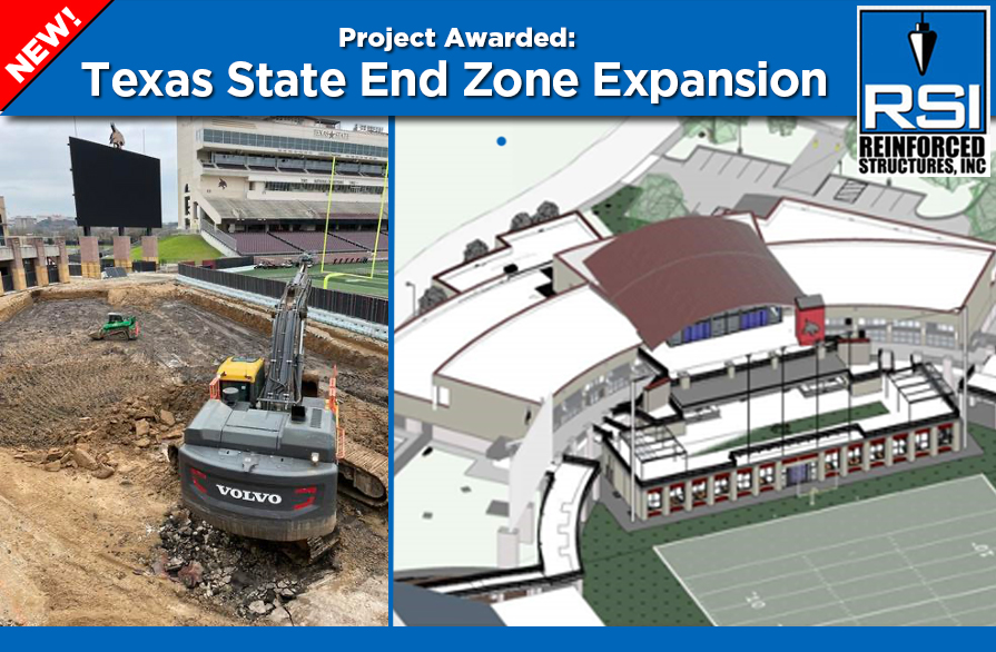 Project Awarded: Texas State Bobcats End Zone Expansion
